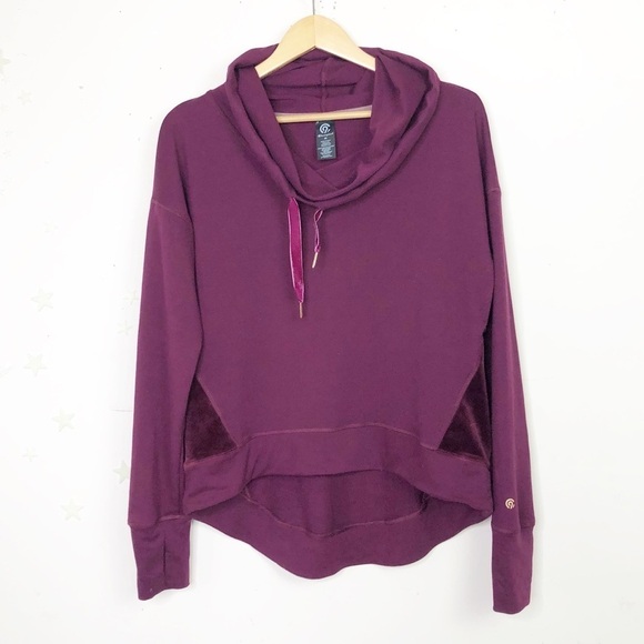 CHAMPION burgundy Cowl neck top - Picture 2 of 7